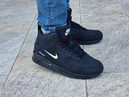 Ghete bărbați căptușite Air Style Black Cod 870
