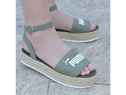 Sandale Flori Kaki Cod 335