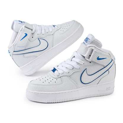 Air Force 1 High Fly Alb/Albastru