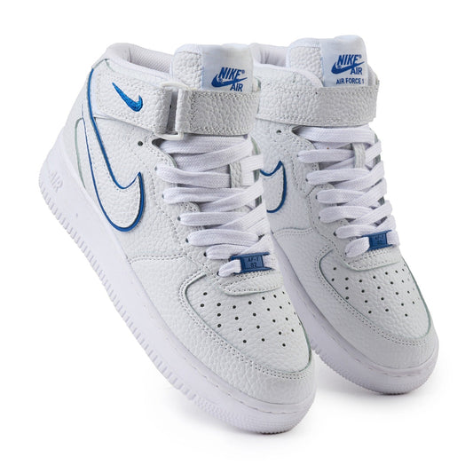 Air Force 1 High Fly Alb/Albastru