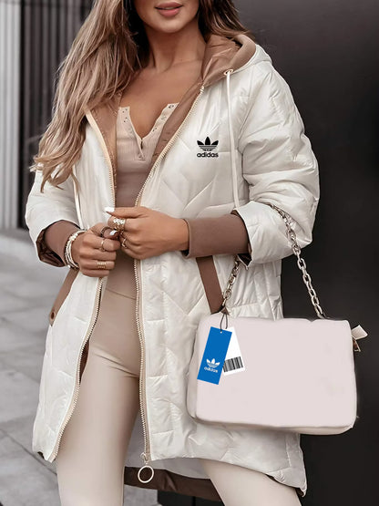 Geaca Adidas Dama Alb