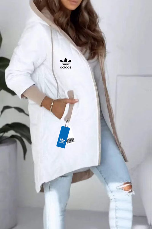 Geaca Adidas Dama Alb