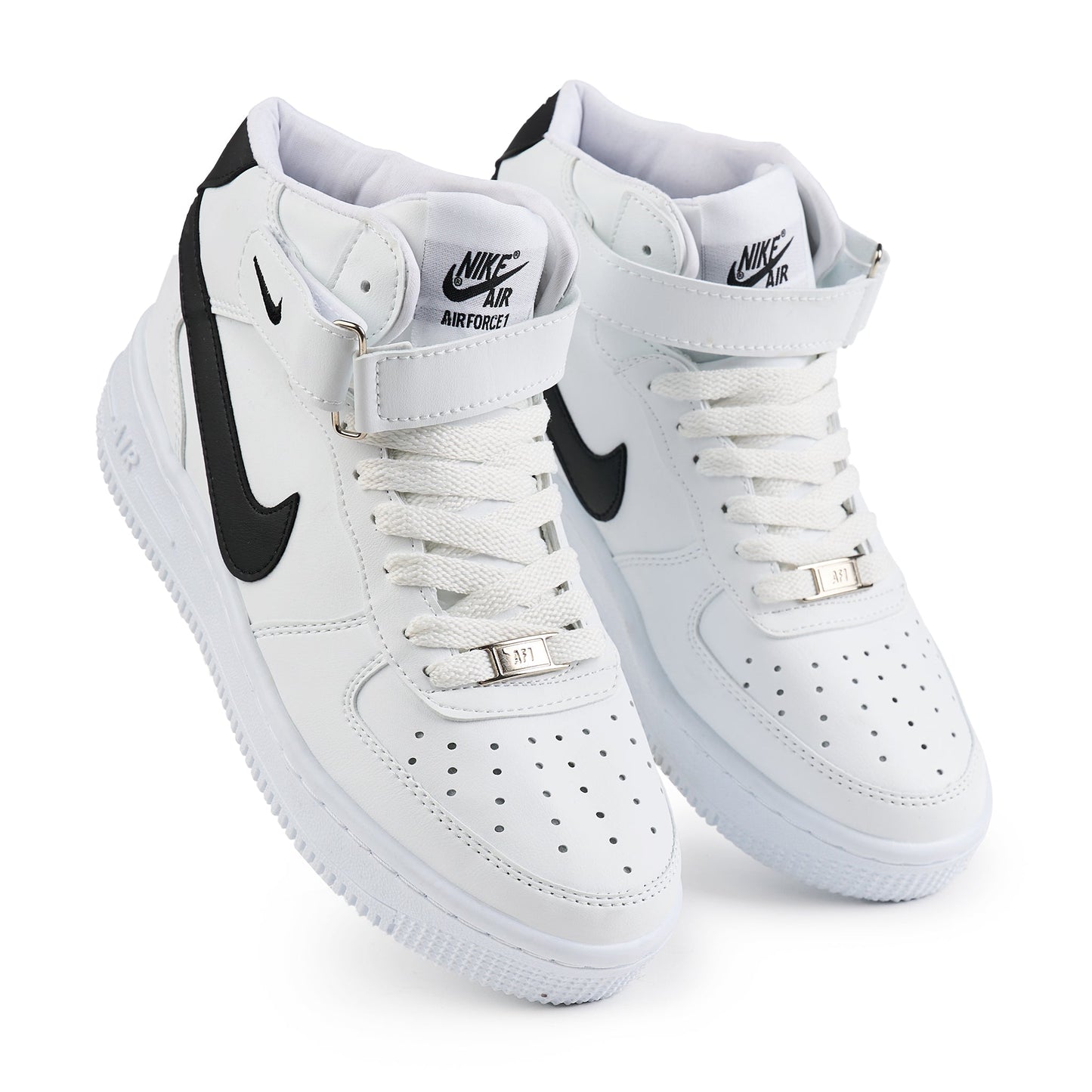Air Force 1 High Alb/Negru