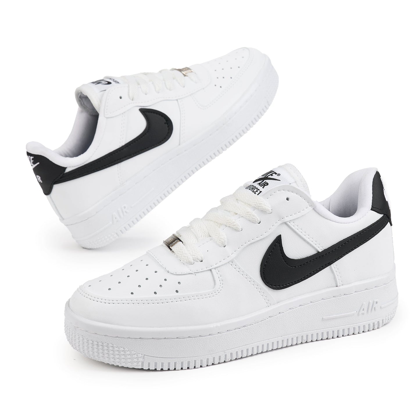 Air Force 1 Low Alb/Negru