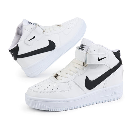 Air Force 1 High Alb/Negru