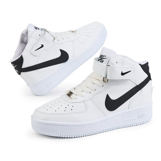 Air Force 1 High Alb/Negru